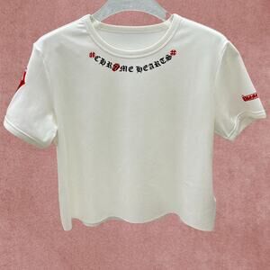 Chrome Hearts Women's White Short Sleeve